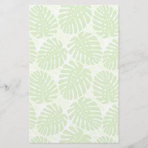 Löv av den tropiska växten - Monstera mönster Brevpapper