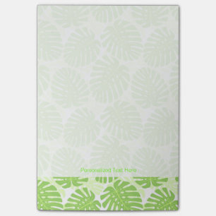 Löv av den tropiska växten - Monstera mönster Post-it Block