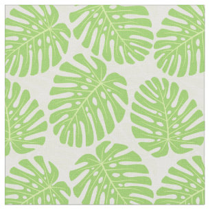Löv av den tropiska växten - Monstera mönster Tyg