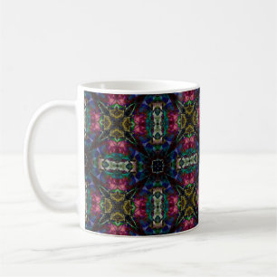 Löv av fastfärgat glas kaffemugg