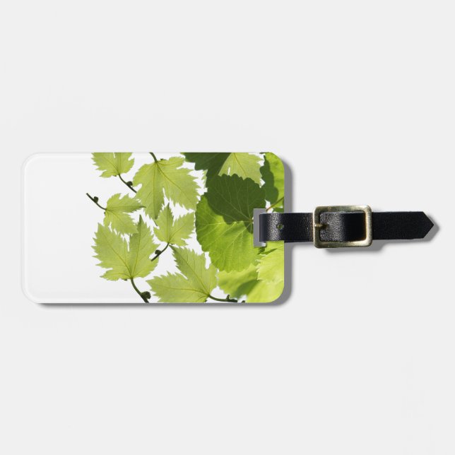 Löv av Grönt av druvvin Bagagebricka (Horisontell Framsida)