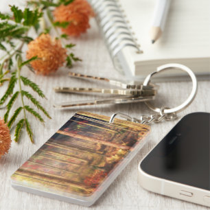 Löv av Guld Keychain