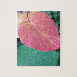 Löv av Gult Röd Grönt - Pussel
