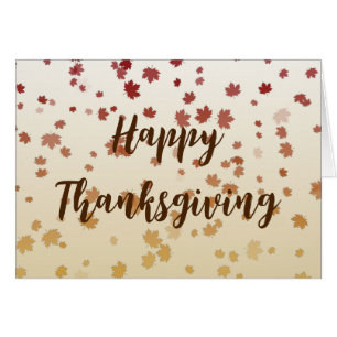 Löv av hälsningskort för thanksgiving Maple