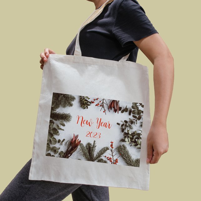 Löv av Julgran Tote Bag Tygkasse (Leaves of Christmas tree Tote Bag
)