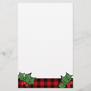 Löv av julklapp, rödplade, mullbär brevpapper