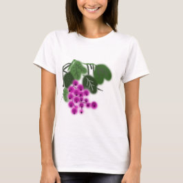 löv av lila druvor och grönt tee shirt