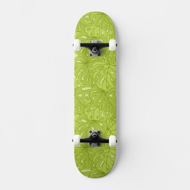 Löv av palmträdet old school skateboard bräda 21,6 cm (Framsida)