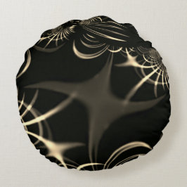 Löv av torrgräs eller korkade bröstkorgar? Khaki f Rund Kudde