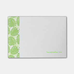 Löv av tropiska växter - Monstera Mönster Post-it Block