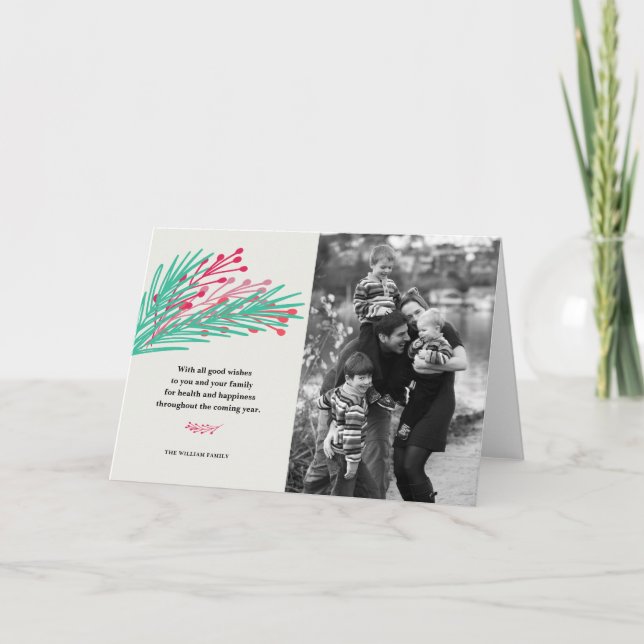 Löv & Berries gratulationskort Helgkort (Framsida)