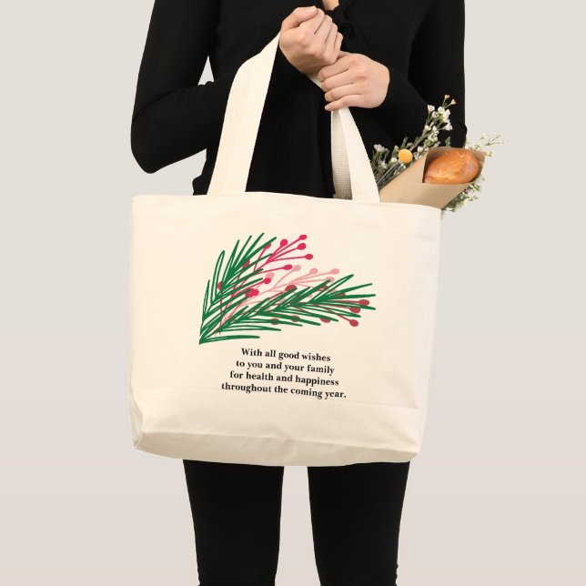 Löv & Berries Jumbo Tote Bag Jumbo Tygkasse (Framsida (produkt))