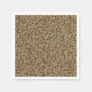 Löv Berry Classic Colorful Söt Mönster Art Pappersservett