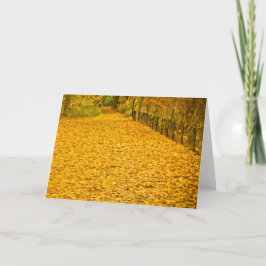 LÖV BORTA VILD FALL FOLIAGE NOTECARD KORT