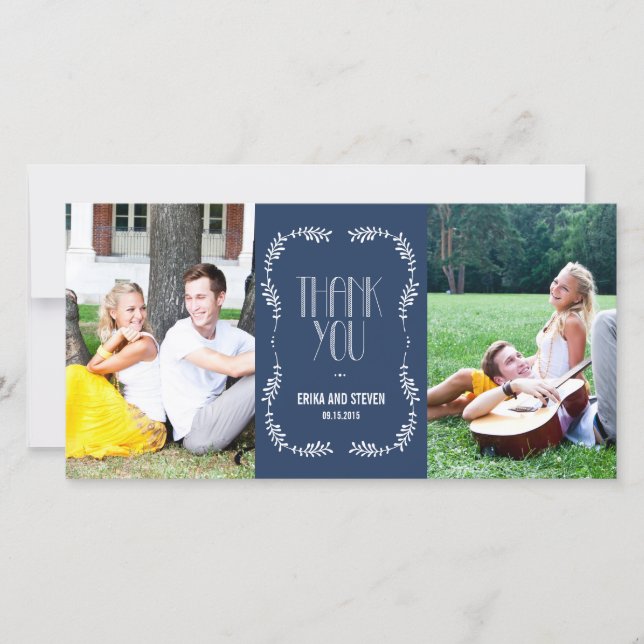 Löv Bröllop tack för att du tog emot marinflottan (Framsida)