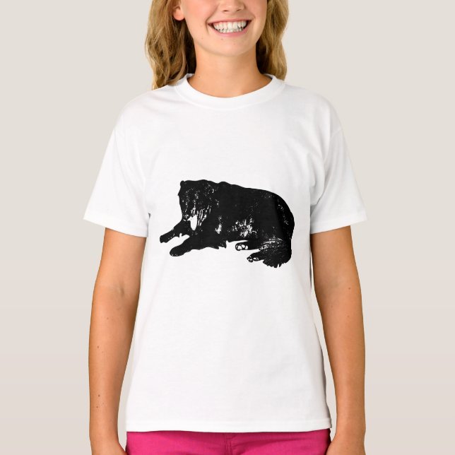 Löv-dagsvila med en friendly Gaze T Shirt (Framsida)