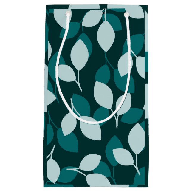 Löv-design - liten presentsäck (Framsidan)