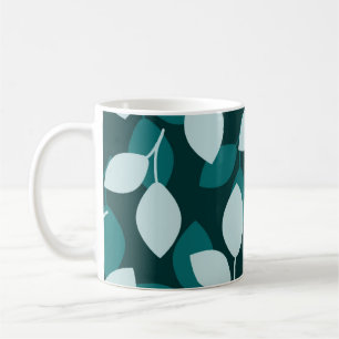 Löv-designutskrift mugg