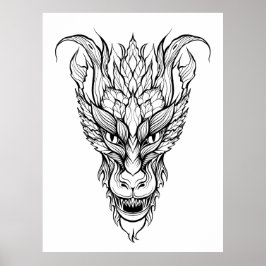 Löv Dragon Poster