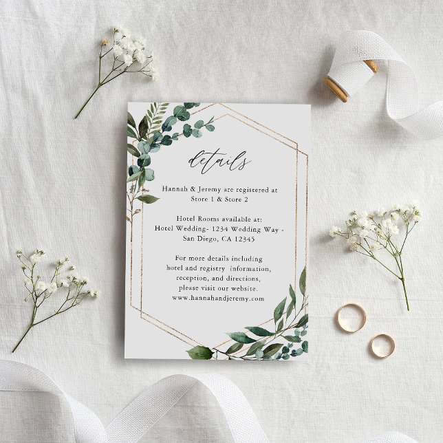 Löv & Eucalyptus Guld LG Tilläggskort (Skapare uppladdad)