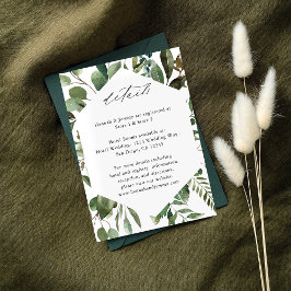 Löv & Eucalyptus Rustic LG Tilläggskort