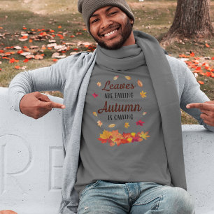Löv faller Hösten anropar T-Shirt