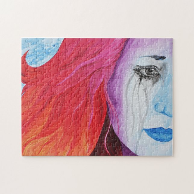 Lov Färg Surreal Original Art Puzzle Pussel (Horisontell)