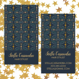 Löv Feather Elegant Modern Tile Mönster Visitkort