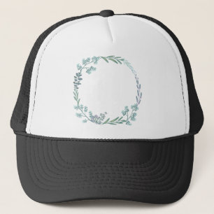 Löv Flowers Ram Wandeans Vatten Färg Circle Keps