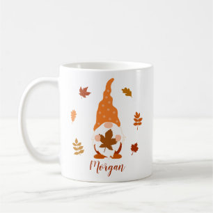 Löv för att returnera eget namn för Cute Gnome- Kaffemugg