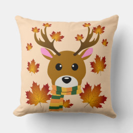 Löv för Autumn Scarf Hjort Maple Kudde