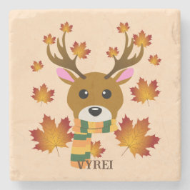 Löv för Autumn Scarf Hjort Maple Stenunderlägg