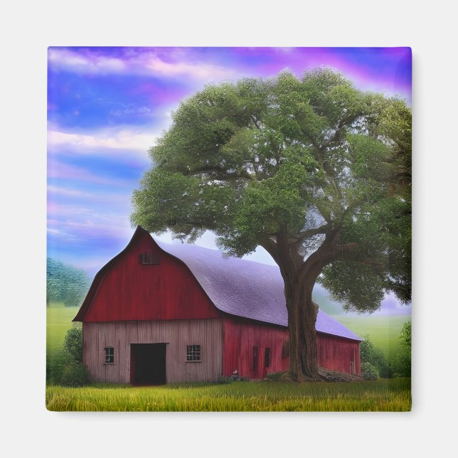 Löv för bildåterkanten av den bakre hösttabellen magnet (Framsidan)