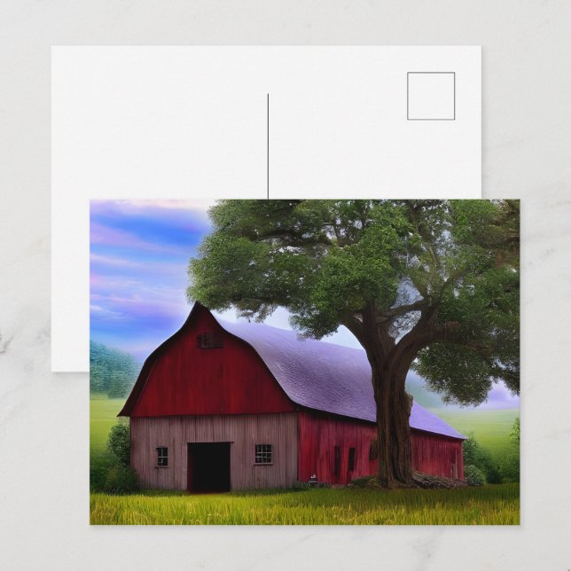 Löv för bildåterkanten av den bakre hösttabellen vykort (Fram/baksida)