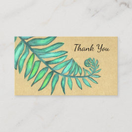 Löv för botanisk handflatan för Ferns för Visitkort