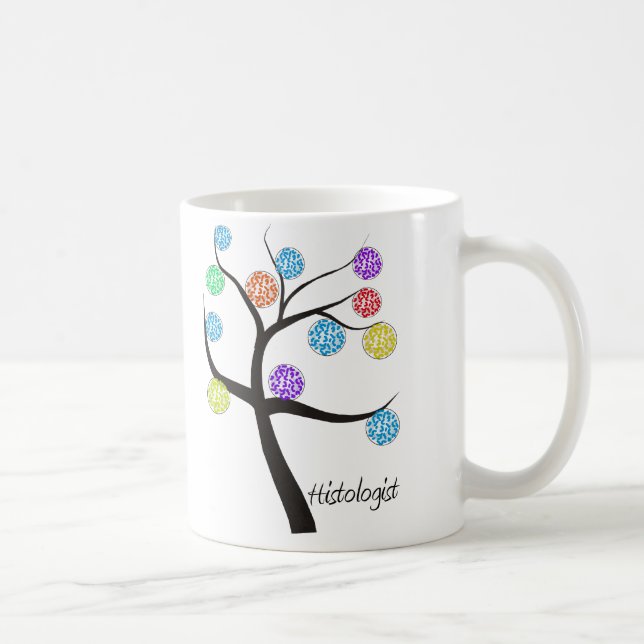 Löv för cell för Histologistträddesign Kaffemugg (Höger)