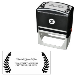 Löv för Eleganten bröllopsfest Självfärgande Stämpel