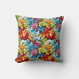 Löv för färgstark Abstrakt Kudde