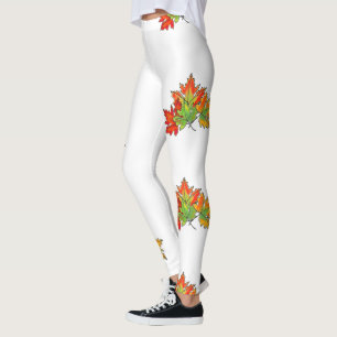 Löv för flerfärgad kapsel leggings