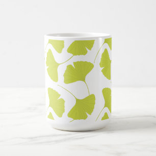Löv för GinkgoGinko Biloba grönt Kaffemugg