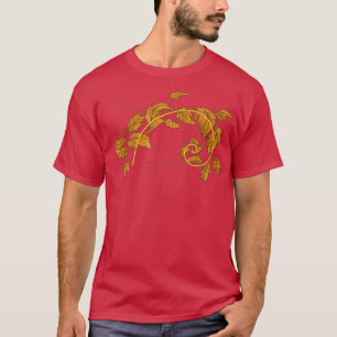 löv för höstblåsning av vind i fibonacci spiral gi t shirt