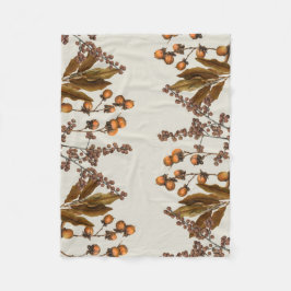 Löv för höstfällning fleecefilt