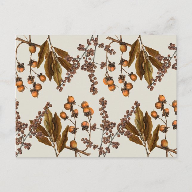 Löv för höstfällning helg vykort (Framsida)