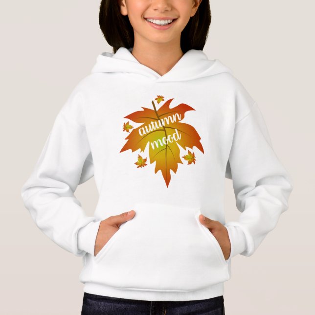 Löv för hösthumörtypografi t shirt (Framsida)