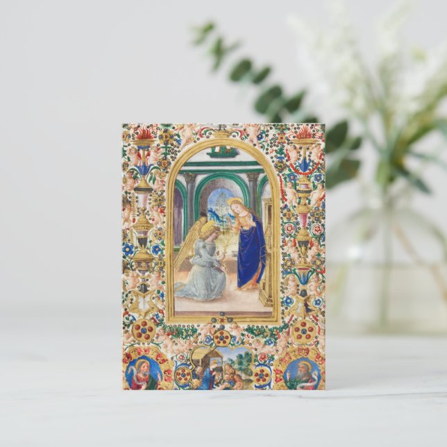 Löv från Bok i timmar Helg Vykort (Stående Fram)