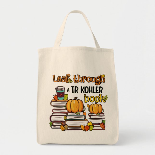 Löv genom TR Kohler Bok Tygkasse (Framsidan)