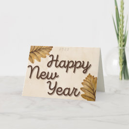 Löv Gott nytt år-kort Kort