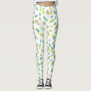 Löv (Grönt) Leggings