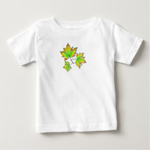 Löv grönt löv, gulten löv, löv tee shirt