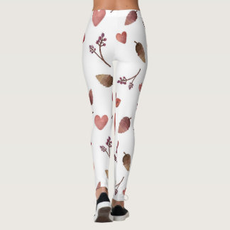 Löv, Hearts, Twigs Leggings